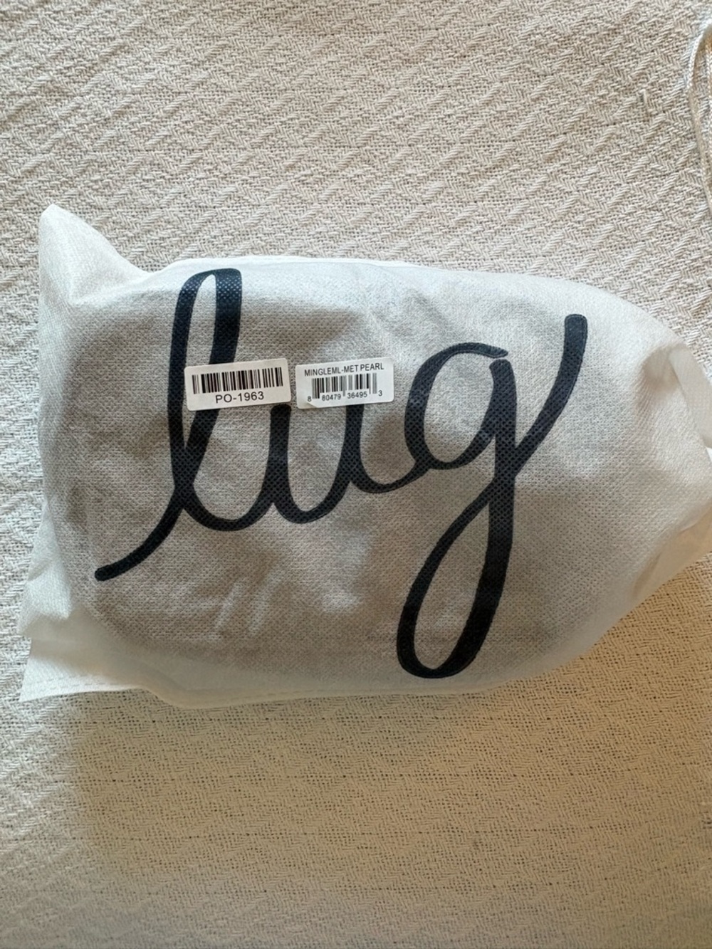 lug Mingle Metallic Pearl bag with Quilted Detail NWOT - Picture 6 of 7
